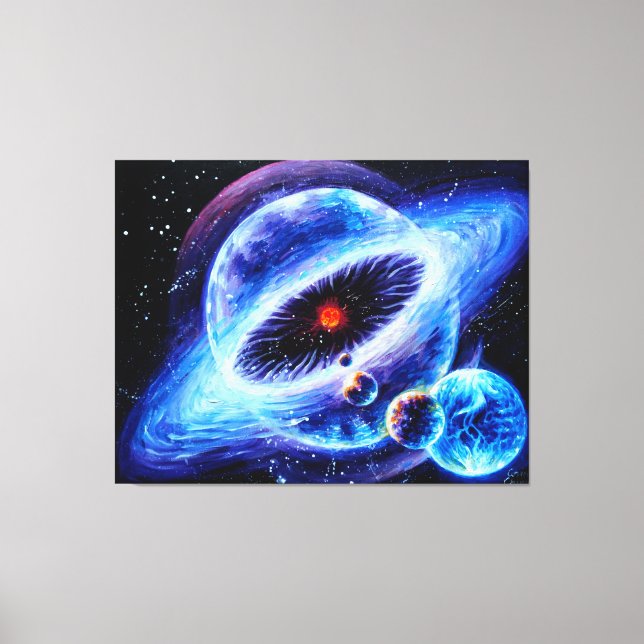 Solar system canvas print (Front)