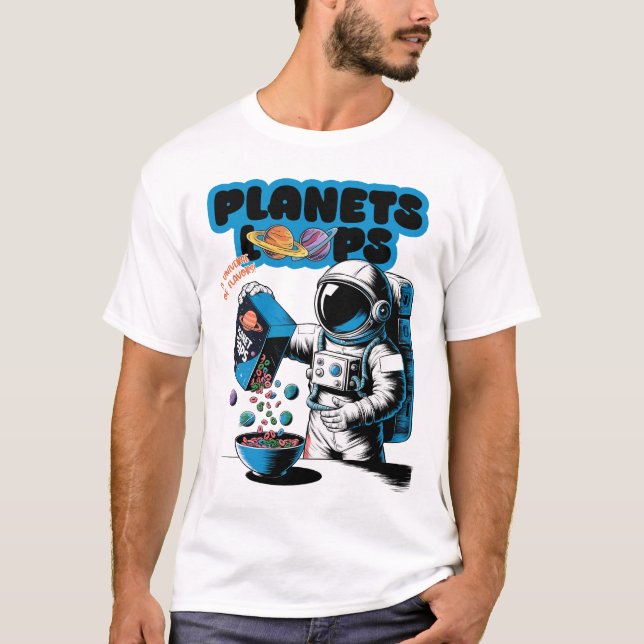 Solar System Colourful Space Planets Educational T-Shirt (Front)