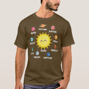Solar System Cute Space Enthusiasts Kids Gift prod T-Shirt