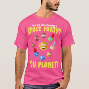 Solar System Funny Outer Space Planet Party Kids A T-Shirt