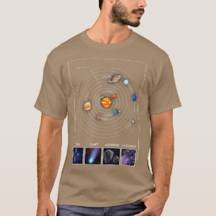 Solar System Graphic Cool Astronomy Scientist Gift T-Shirt