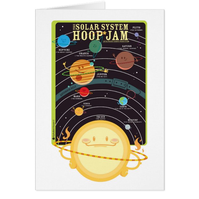 Solar System Hoop Jam card (Front)