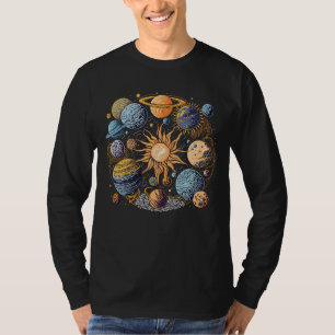 Solar System Illustration T-Shirt