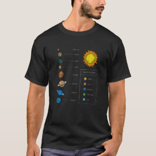 Solar-System Kids and Adults Dwarf Planets Educati T-Shirt