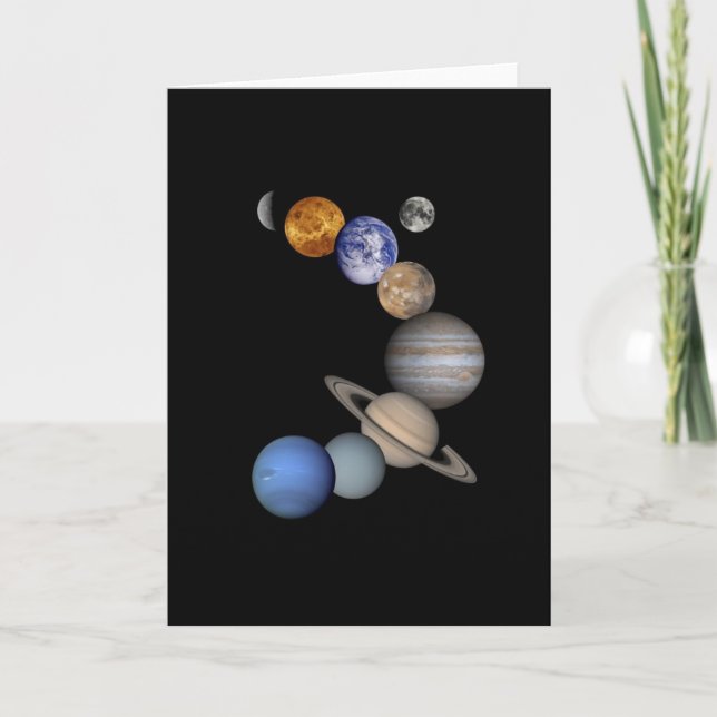 Solar System Montage Card (Front)
