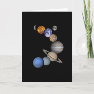 Solar System Montage Card