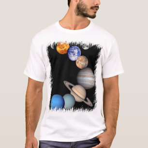Solar System Montage JPL Planet Photos T-Shirt