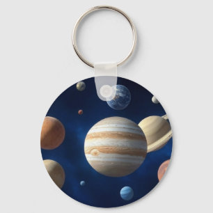 Solar System Montage Key Ring