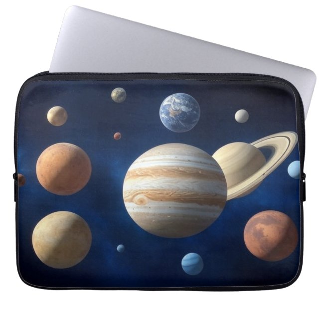 Solar System Montage Laptop Sleeve (Front)