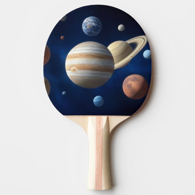 Solar System Montage Ping Pong Paddle (Front)
