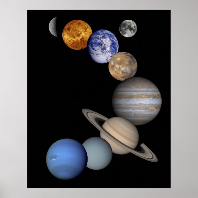 Solar System Montage Poster (Front)