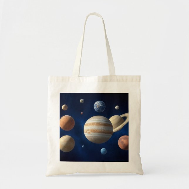 Solar System Montage Tote Bag (Front)