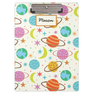 Solar System Planet Outer Space personalised Clipboard