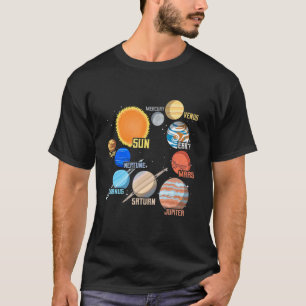 Solar System Planets And Space Scientific 1 T-Shirt