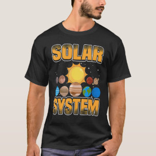 Solar System Planets And Space Scientific T-Shirt