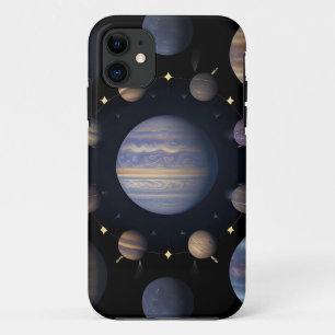 Solar System Planets Arranged in Space Case-Mate iPhone Case