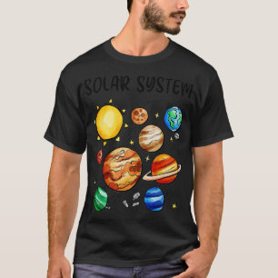 Solar System Planets Astronomy Space Science Boys T-Shirt