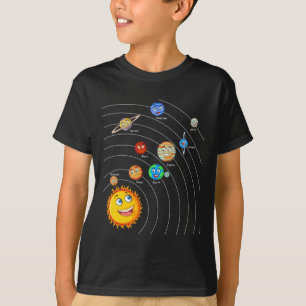 Solar System Planets Astronomy Space Science Girls T-Shirt