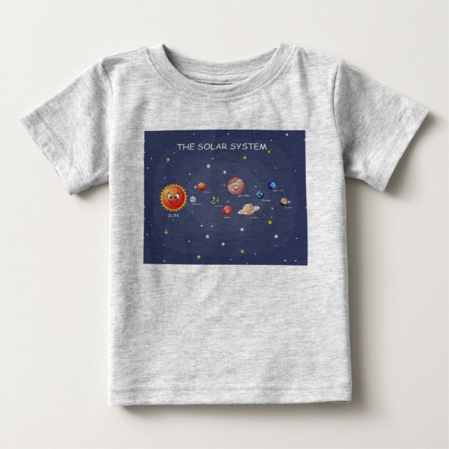 Solar System Planets Baby T-Shirt (Front)