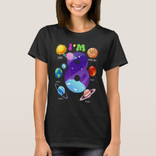 Solar System Planets Cute 8 Years Old 8th Birthday T-Shirt