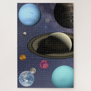 Solar system planets jigsaw puzzle