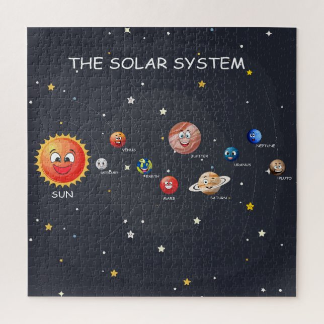 Solar System Planets jigsaw puzzle (Vertical)