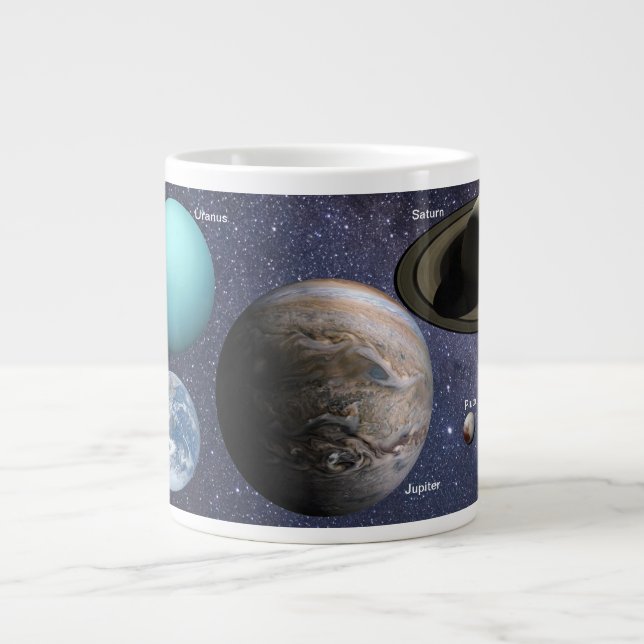 Solar system planets large coffee mug (Front)