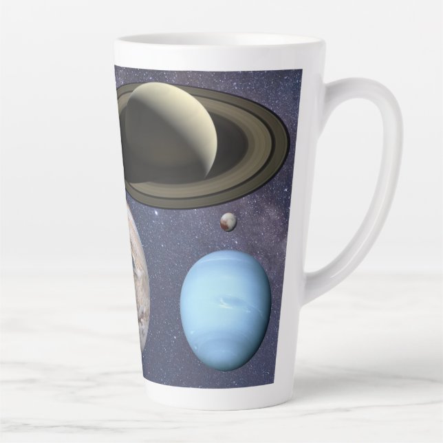 Solar system planets latte mug (Right)
