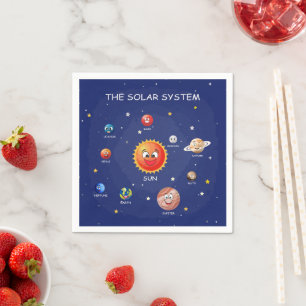 Solar System Planets Napkin