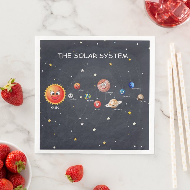 Solar System Planets Napkins (Insitu)