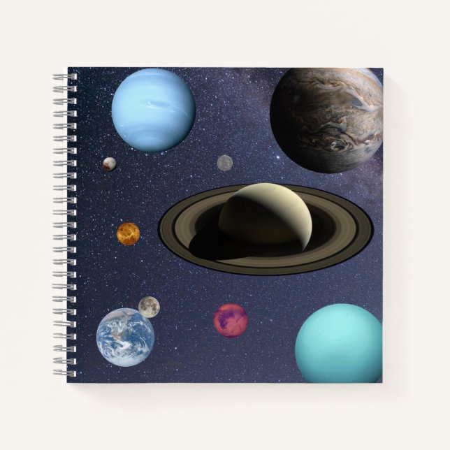 Solar system planets notebook (Front)