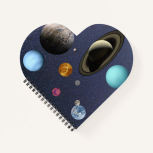 Solar system planets notebook