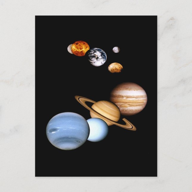 Solar System Planets Postcard (Front)