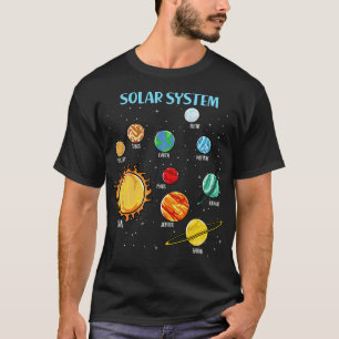 Solar System Planets Science Space Boys Girls SEM  T-Shirt