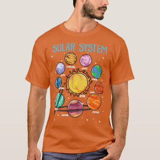 Solar System Planets Science Space Boys Girls SEM T-Shirt