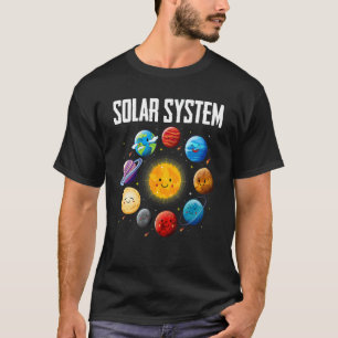 Solar System Planets Science Space Boys Girls STEM T-Shirt