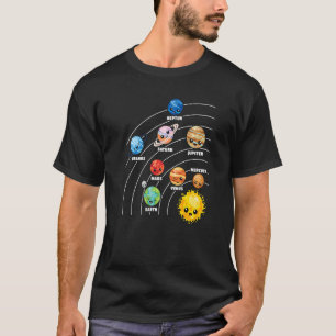 Solar System Planets Science Space Planet Universe T-Shirt
