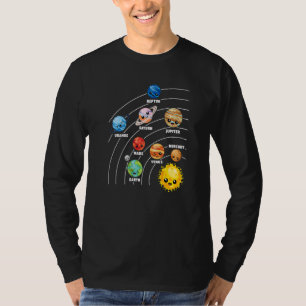 Solar System Planets Science Space Planet Universe T-Shirt