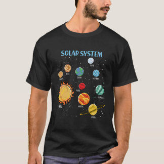 Solar System Planets Science Space Stem T-Shirt
