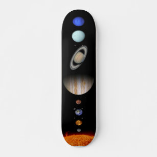 solar system planets skate deck