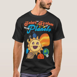 Solar System Planets Space Science Education Boys T-Shirt