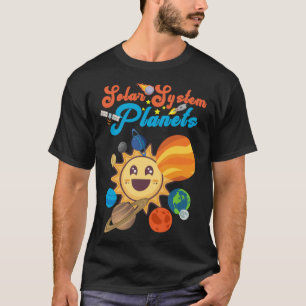 Solar System Planets Space Science Education Boys T-Shirt