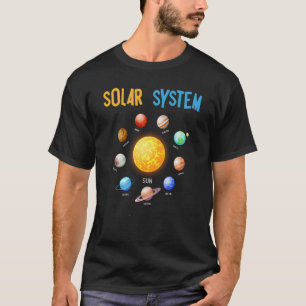 Solar System Planets Space Science T-Shirt