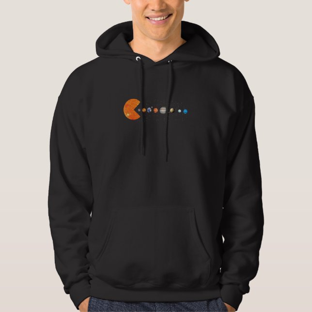 Solar System Planets Sun And Astrology Physics Tre Hoodie (Front)