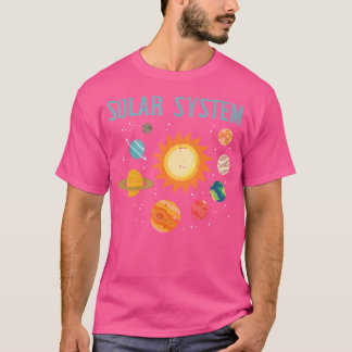 Solar System Planets Sun Astronomy Space Men Women T-Shirt