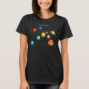 Solar System Planets Sun Space And Science T-Shirt