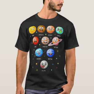 Solar System Planets Sun Space Funny Science Teach T-Shirt