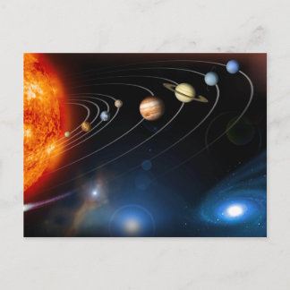 "Solar System" Postcard