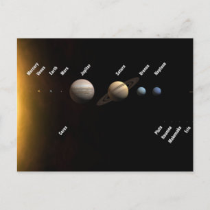Solar System Postcard