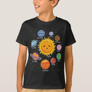 Solar System Space Planets for STEM  Boys Girls To T-Shirt